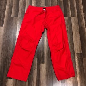 Patagonia Climbing Pants | Mens 34 x 32 | Red | Button w/Adjustable Drawstring